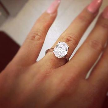 Amber engagement ring
