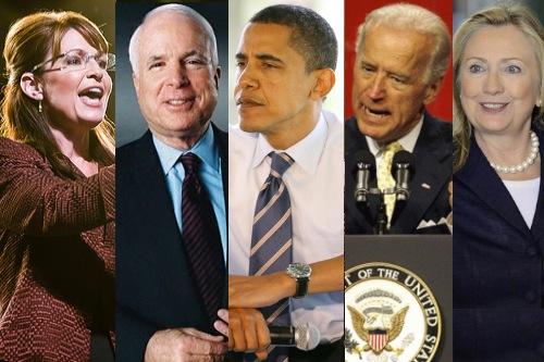 McCain, Palin, Obama