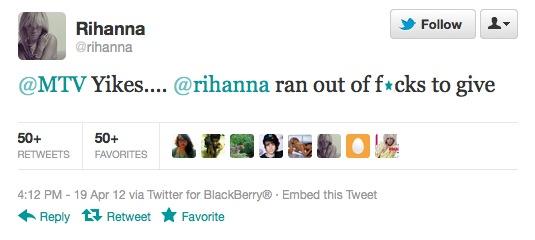 Rih-Tweeted