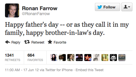 Ronan Farrow Tweet
