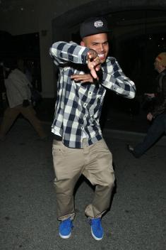 A Happy Chris Brown