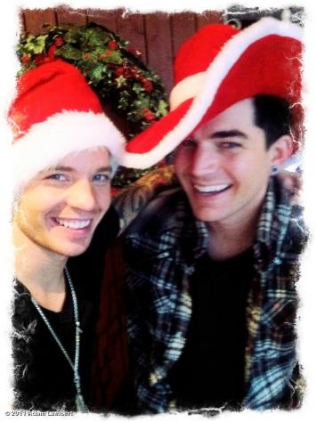 Celeb News » Adam Lambert Celebrates Christmas with Sauli Koskinen