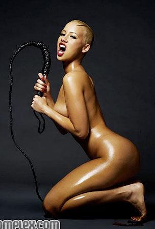 Amber Rose is most definitely naked in this photo It's courtesy of Complex
