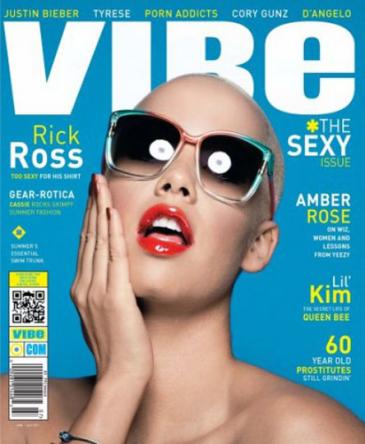 amber rose and kanye west at bet awards. Amber Rose Vibe Cover