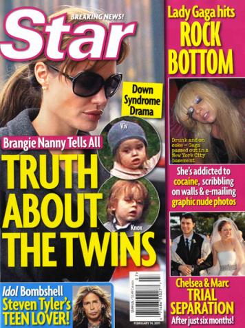 brad pitt and angelina jolie twins have down syndrome. quot;Down Syndrome Dramaquot; is