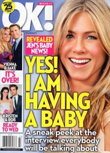 Seriously, you'd think by the 12th time of fabricating Jennifer Aniston's 