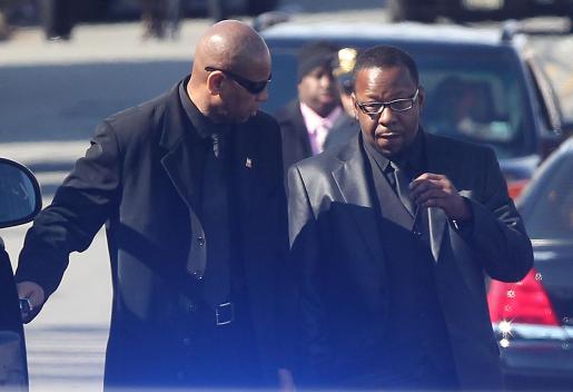 Bobby at Whitney's Funeral