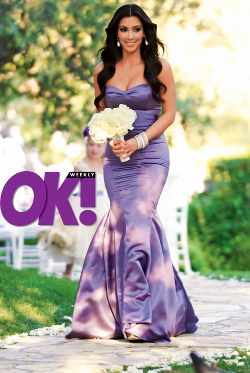 Bridesmaid Kim Kardashian