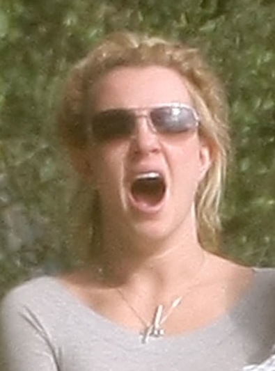 Britney Spears OFace Or maybe it's just a yawn Probably in fact