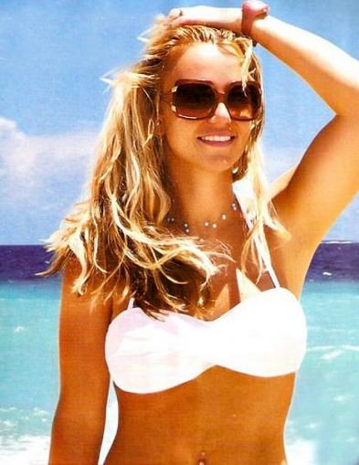 Britney Spears, White Bikini