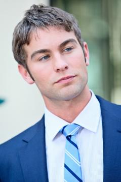 Chace Crawford on Set