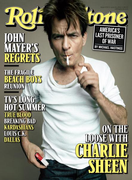 Charlie Sheen Rolling Stone Cover