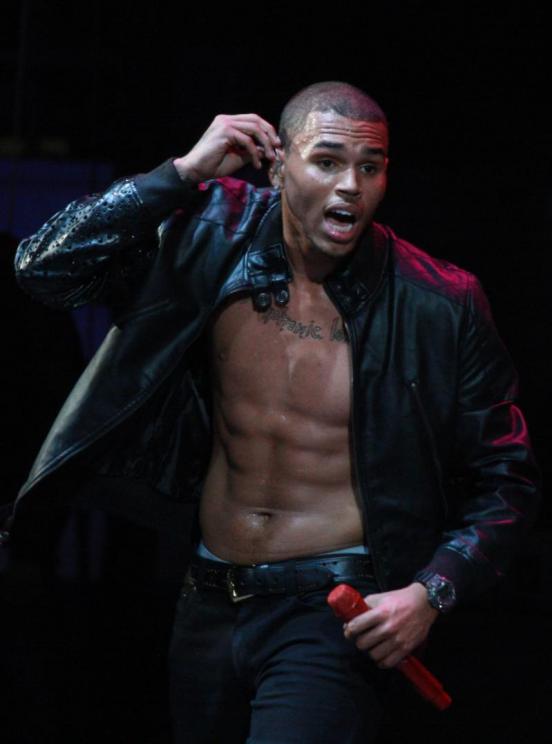 Chris Brown Shirtless (Almost). Chris Brown Shirtless (Almost)