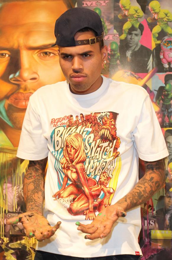 Chris Brown has a lot of tattoos And rage issues