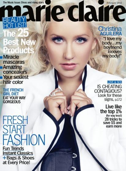 Christina Aguilera Marie Claire Cover