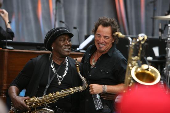 bruce springsteen clarence clemons photos. Clarence Clemons and Bruce