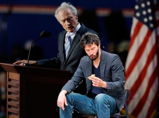 Clint Eastwood and Keanu Reeves