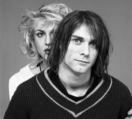 Courtney Love and Kurt Cobain