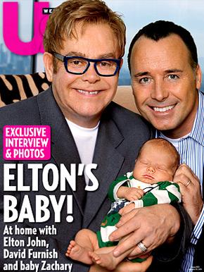 Elton John, David Furnish and Son!