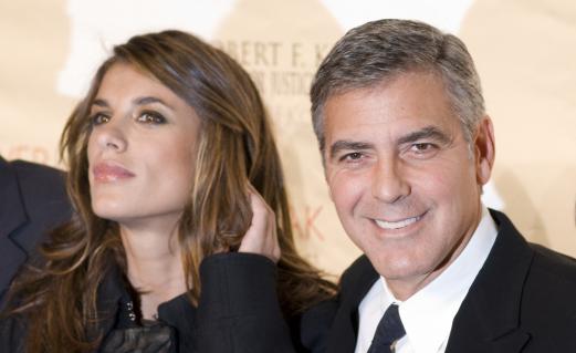 George Clooney with Elisabetta Canalis