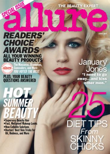 January Jones Allure Cover