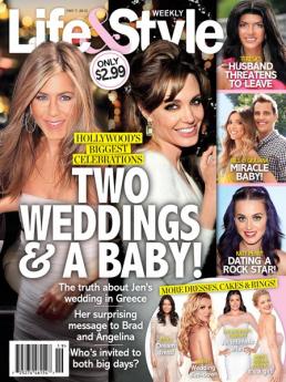 Jennifer Aniston and Angelina Jolie Tabloid Cover