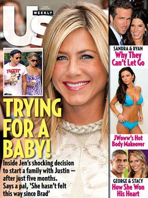 Jennifer Aniston and Justin Theroux Cover