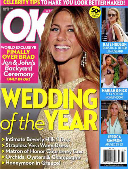 jennifer aniston wedding pictures. Jennifer Aniston Wedding? - The Hollywood Gossip