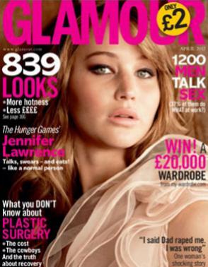 Jennifer Lawrence Glamour Cover