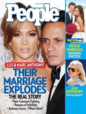 Jennifer Lopez and Marc Anthony People Cover