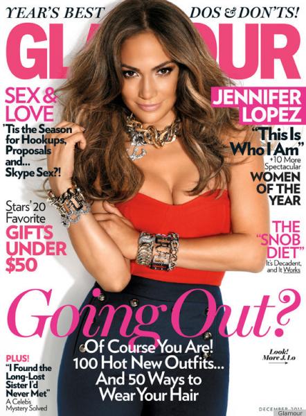 Jennifer Lopez covers the latest issue of Glamour and let's just say that if