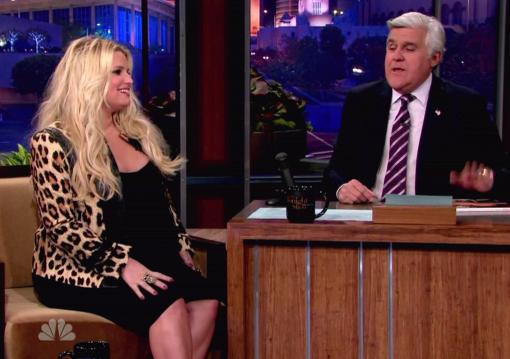 Jessica Simpson and Jay Leno