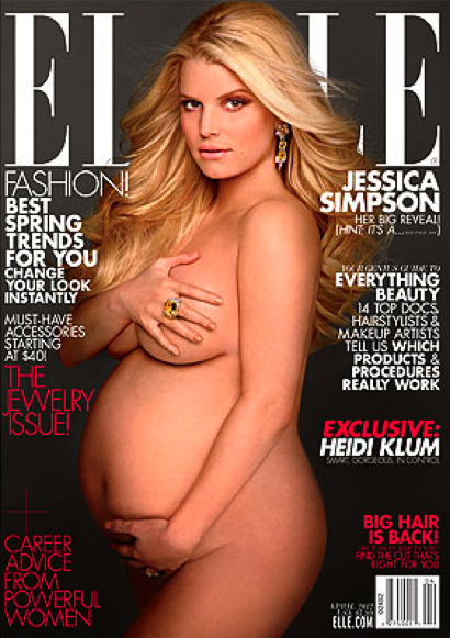 Jessica Simpson nude on the cover of Elle So sexy or so odd