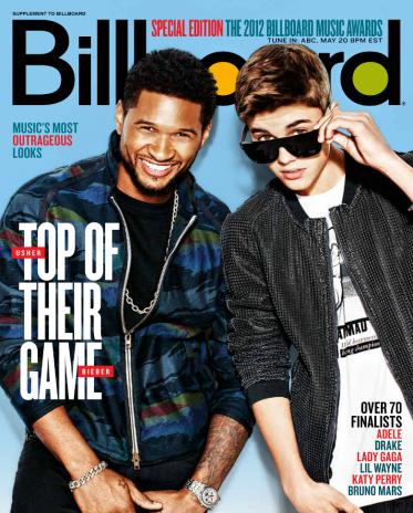 Justin Bieber and Usher Billboard Cover