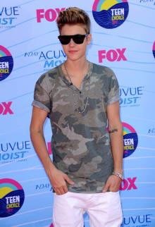Justin Bieber at Teen Choice Awards