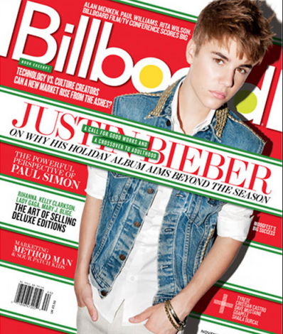 Justin Bieber Billboard Magazine Cover It's Justin's manager Scooter Braun