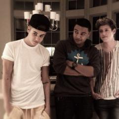 Justin Bieber, Niall Horan and Zayn Malik
