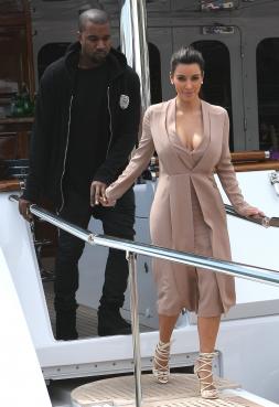 Kanye and Kim on a Yacht