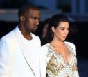 Kanye West and Kim Kardashia in Cannes