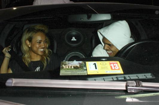 Karrueche Tran and Chris Brown
