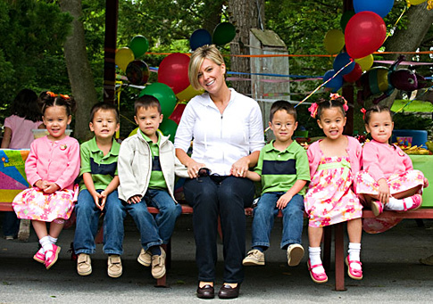 Kate Gosselin and the six kids she was pregnant with at the same time