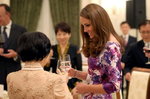 Kate Middleton Drinking Water