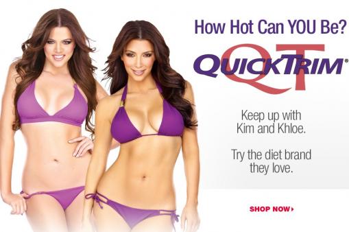 Kim and Khloe QuickTrim Ad