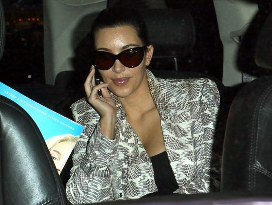 Kim Kardashian Arrives at LAX