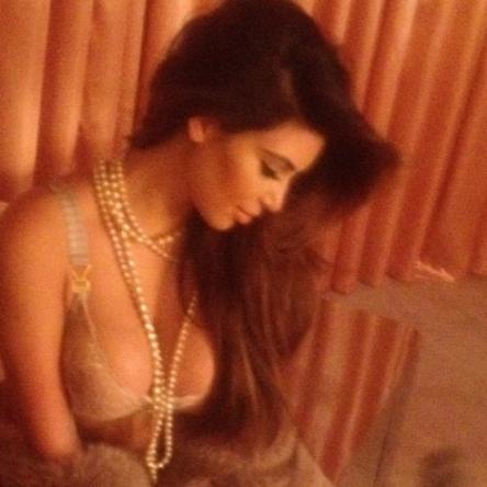 Kim Kardashian Bra Photo