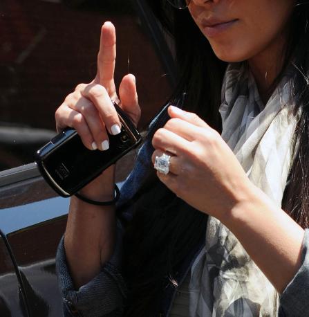 Kim Kardashian Engagement Ring Pic The engagement ring presented to Kim in 