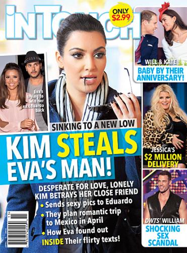 Kim Kardashian Trashes Tabloid: I'm Not a Man Stealer!  Gossip/kim kardashian