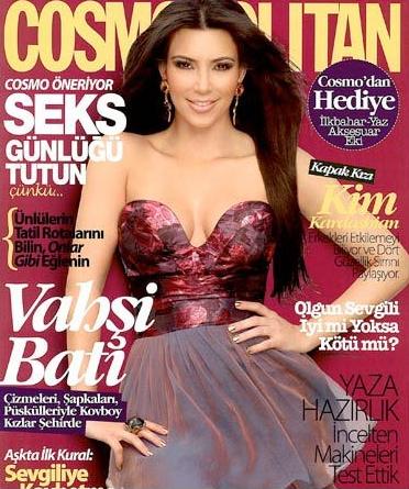 Kim Kardashian Turkish Cosmo Cover
