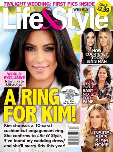 Kim Kim Kardashian Life & Style Cover