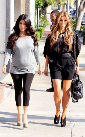 kim kardashian pregnant pics. Kourt and Kim